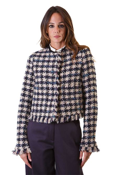 GIACCA BOXY TWEED PIED DE COQUE FORTE FORTE | Blazer | 12809MYJACKET5045